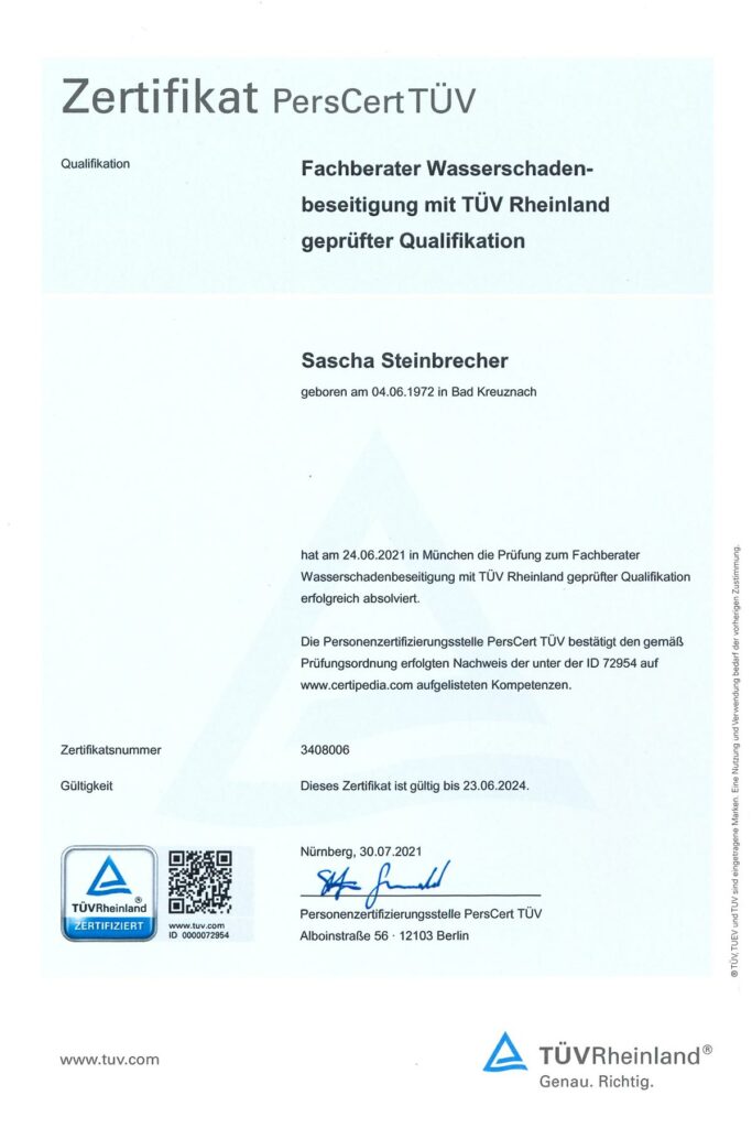 Zertifikat-TÜV-Wöhler-Sascha-Steinbrecher